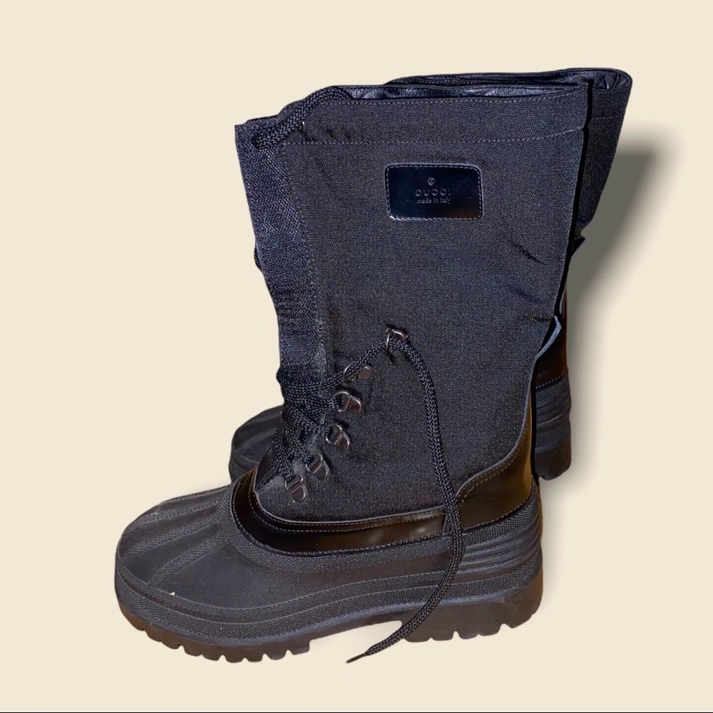 132 6008 788 / gucci blk cold weather boots DS